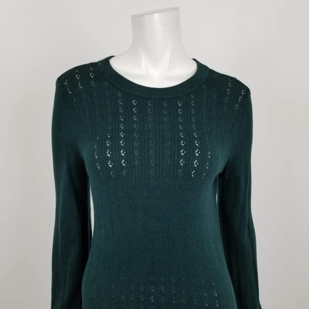 *SOLD* Lauren Conrad Lace Trim Bell Sleeve Sweater - Picture 2 of 7